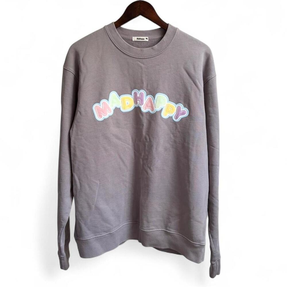 Madhappy Long Sleeve Cartoon Pastel Logo Sweatshirt Mens L Peace Comfort